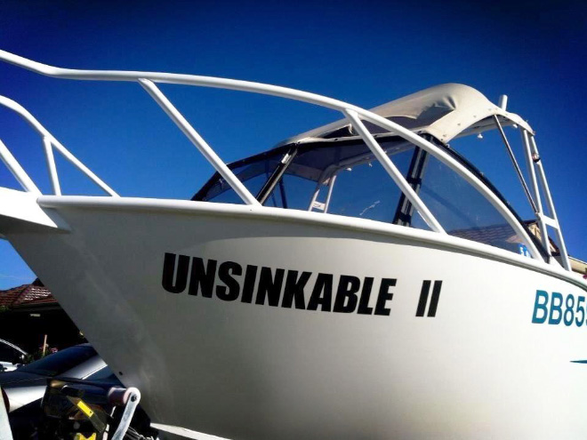 Funny boat name.