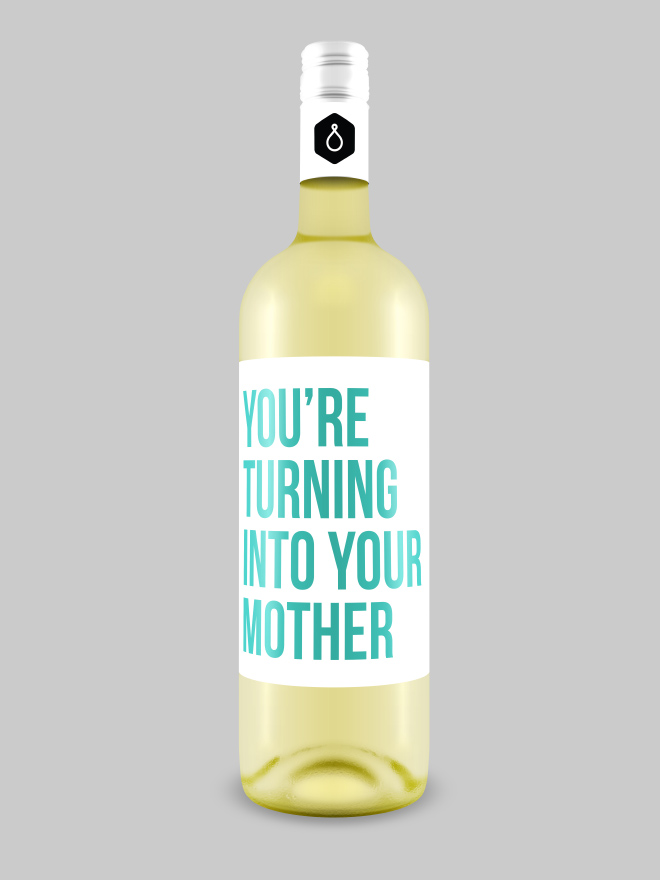 Honest wine label.
