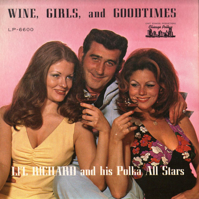 Awkward vintage polka album cover.
