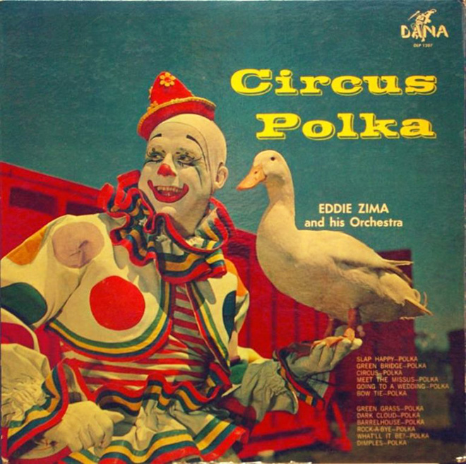 Awkward vintage polka album cover.