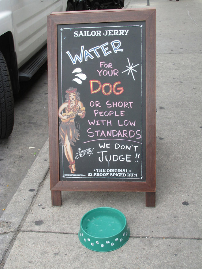 Brilliant bar sign.