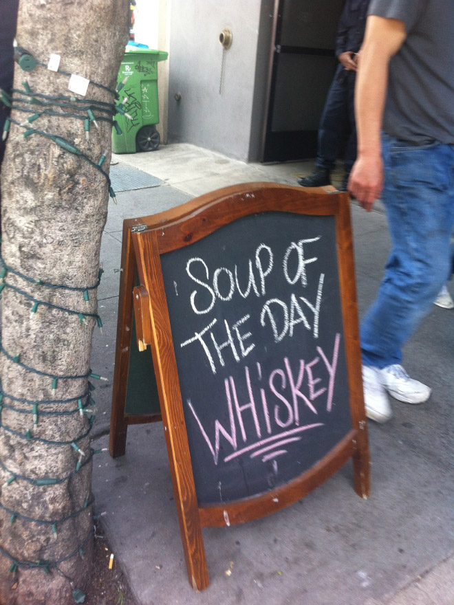 Brilliant bar sign.