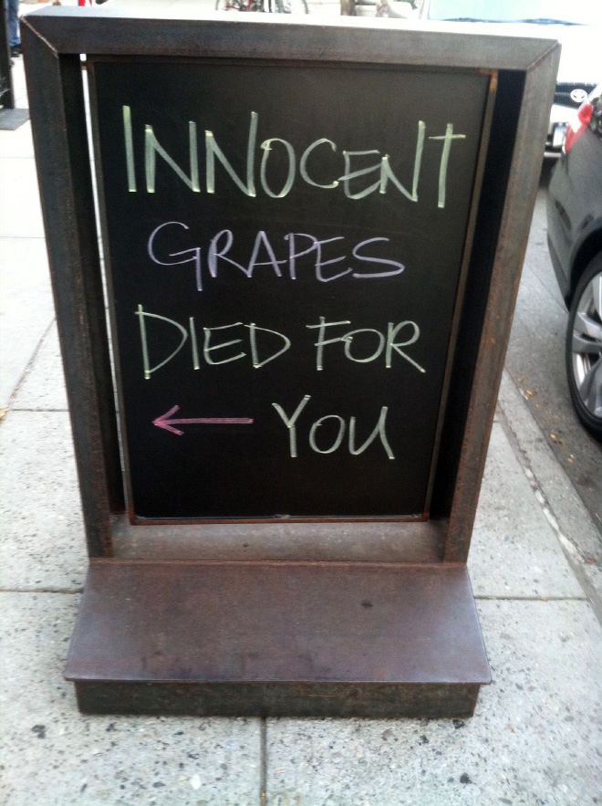 Brilliant bar sign.