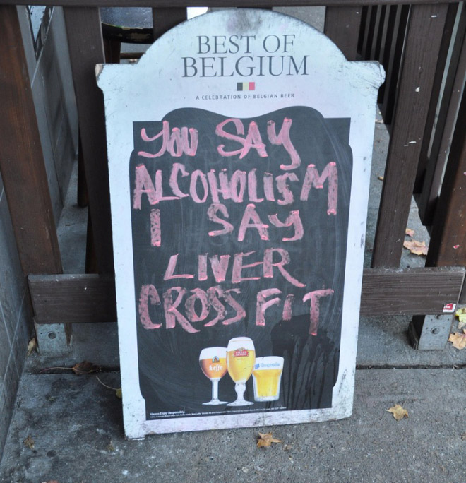 Brilliant bar sign.