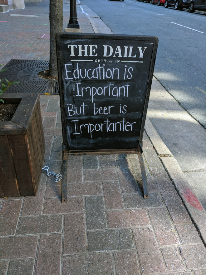 Brilliant bar sign.