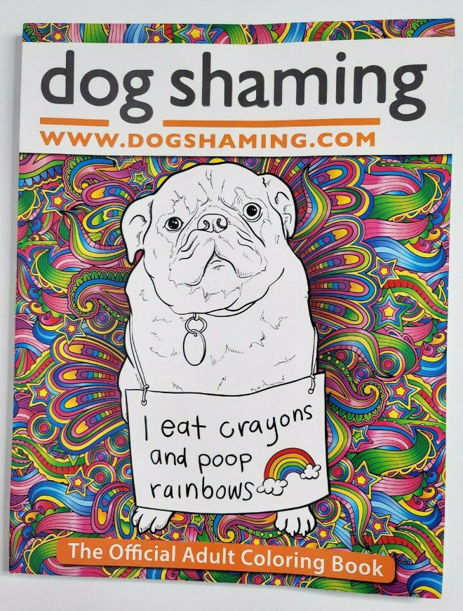 This coloring book features creative and intricate designs with entertaining Dog Shaming pics to help you relax and let go of the stressful situations in your life. 35 single-sided pages includes hilarious, aggression-relieving canines and the trouble they get into.