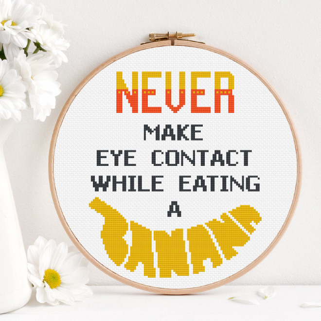 Brilliant rude cross Stitch by Katerina Lukashina.