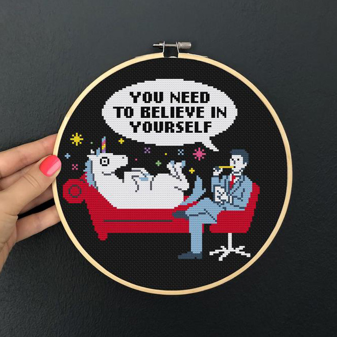 Brilliant rude cross Stitch by Katerina Lukashina.