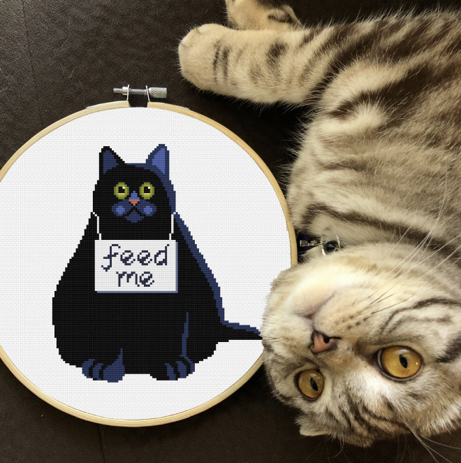 Brilliant rude cross Stitch by Katerina Lukashina.