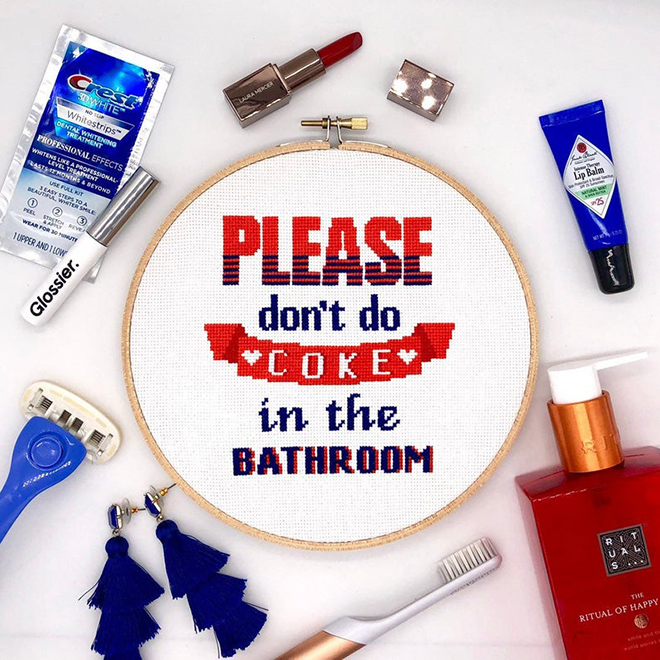 Brilliant rude cross Stitch by Katerina Lukashina.