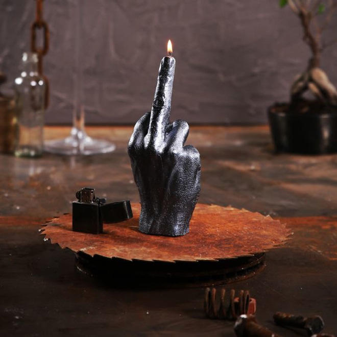 Middle finger candles are the best candles.