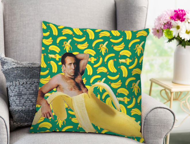 Nicolas Cage pillow.