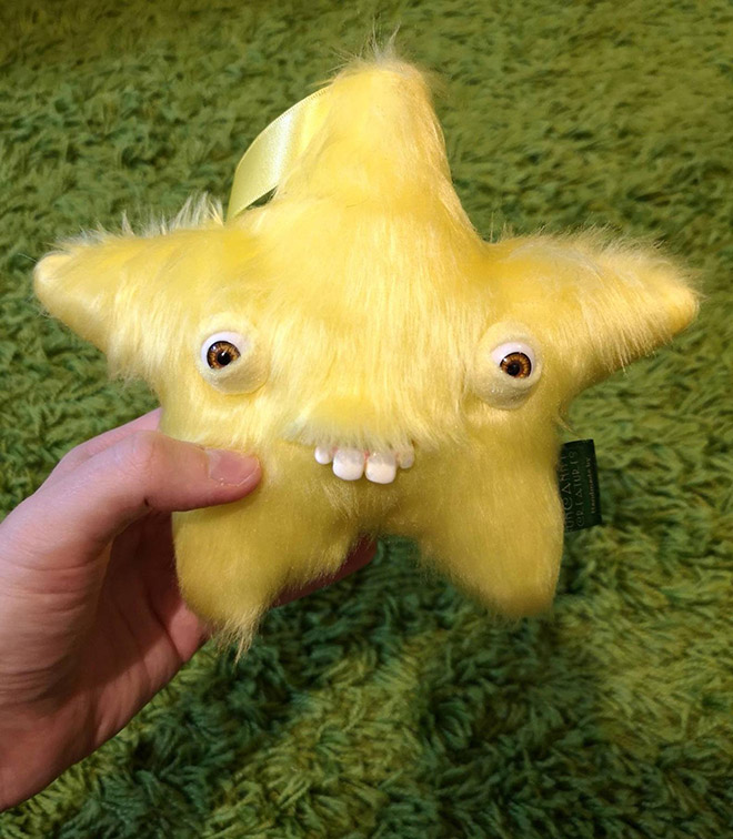 Creepy plush toy.