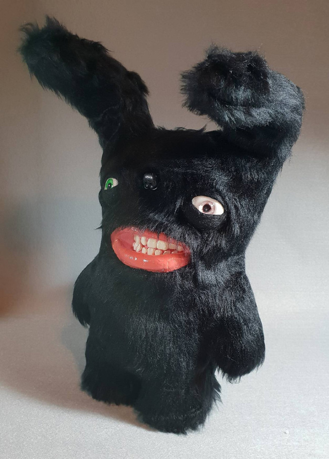 Creepy plush toy.