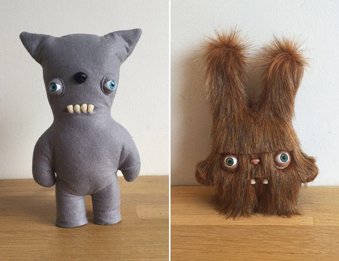 Creepy plush toy.