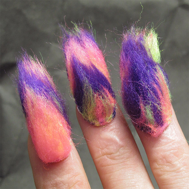 Hairy nails: awkward beauty trend.
