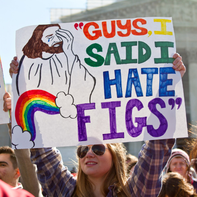 Funny pride sign.