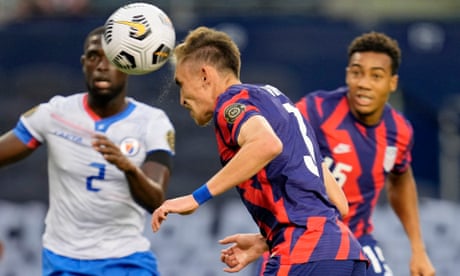 Sam Vines’s header lifts USA to win over Haiti in Concacaf Gold Cup opener