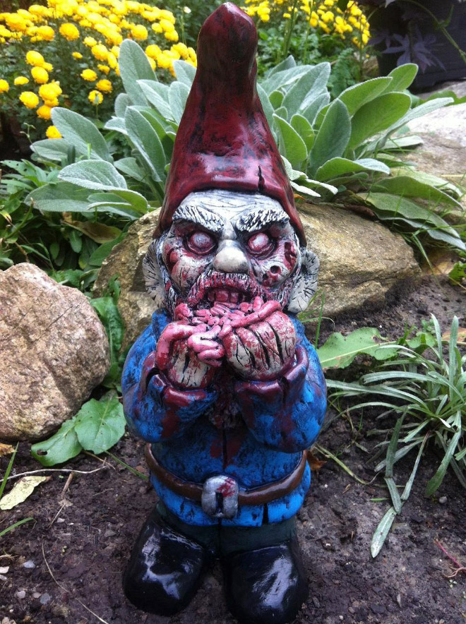 Zombie garden gnome.