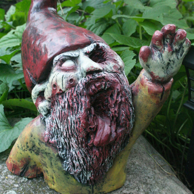 Zombie garden gnome.