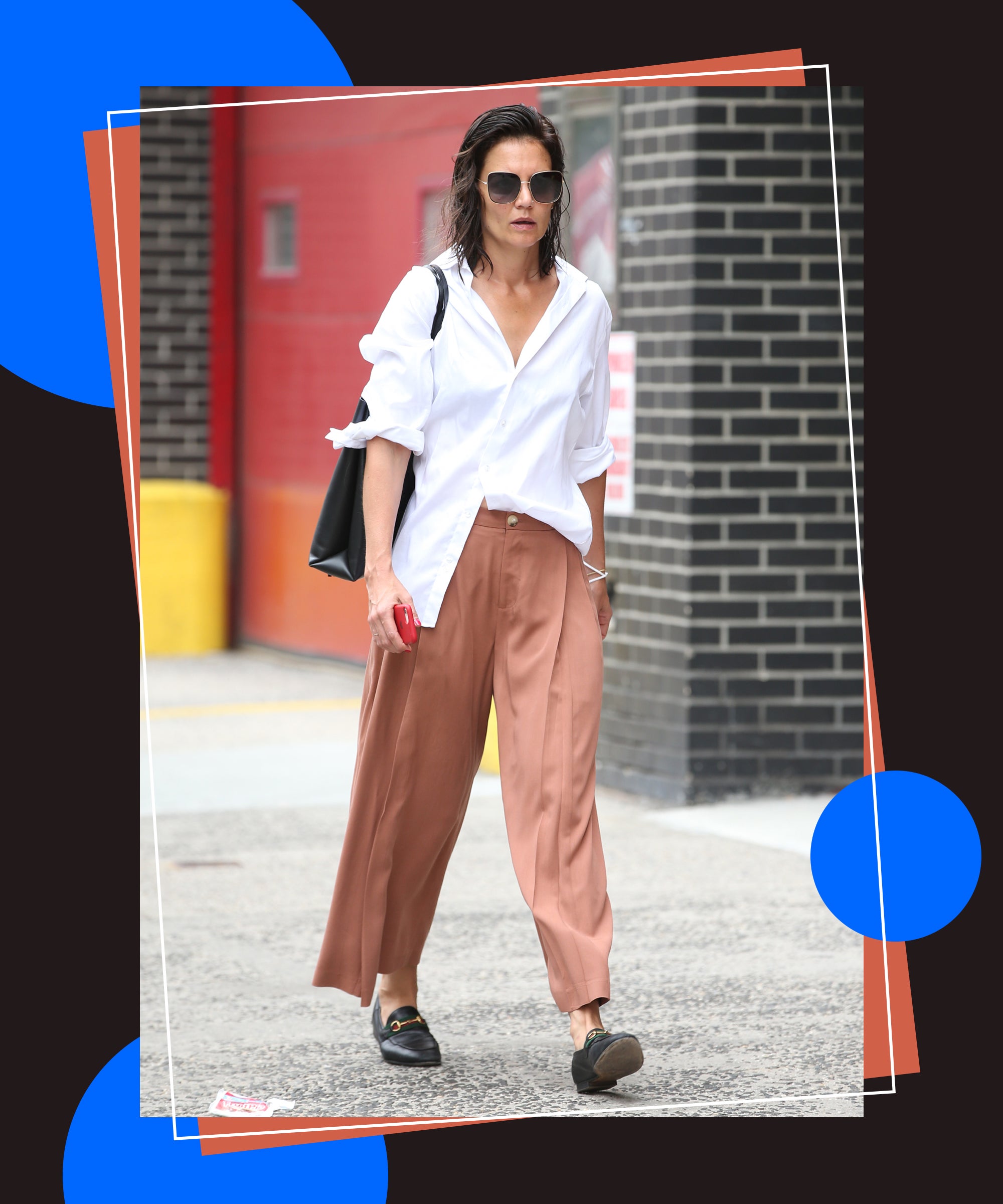 Katie Holmes’ Menswear-Inspired Look Featured Her Go-To Loafers