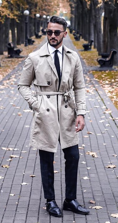 Style Winter Suit Outfits, How To Wear Trench Coat With Suit Jacket