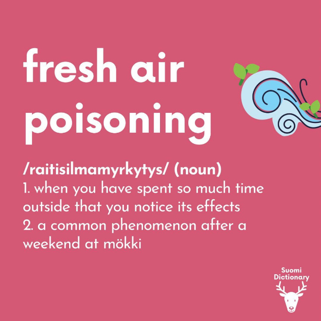 Fresh air poisoning.