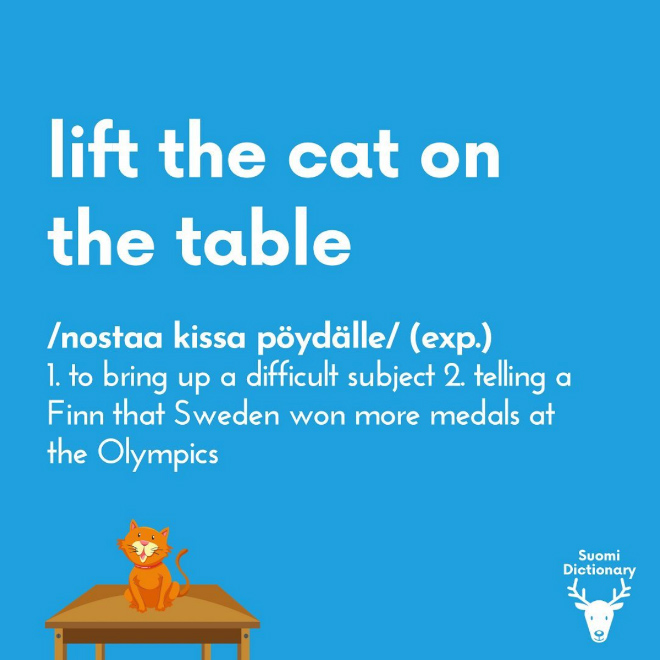 Funny Finnish saying.