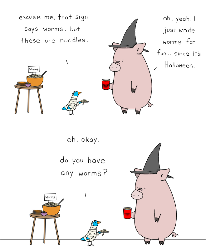 Halloween cartoon by Liz Climo.