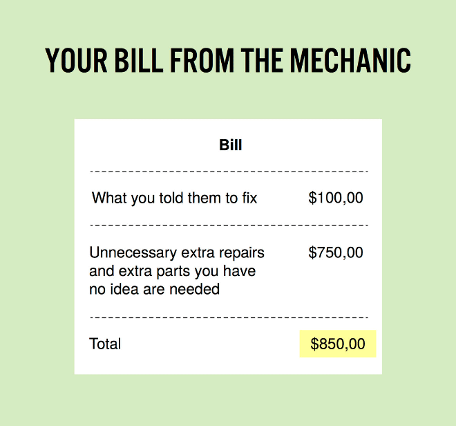 Service bill.