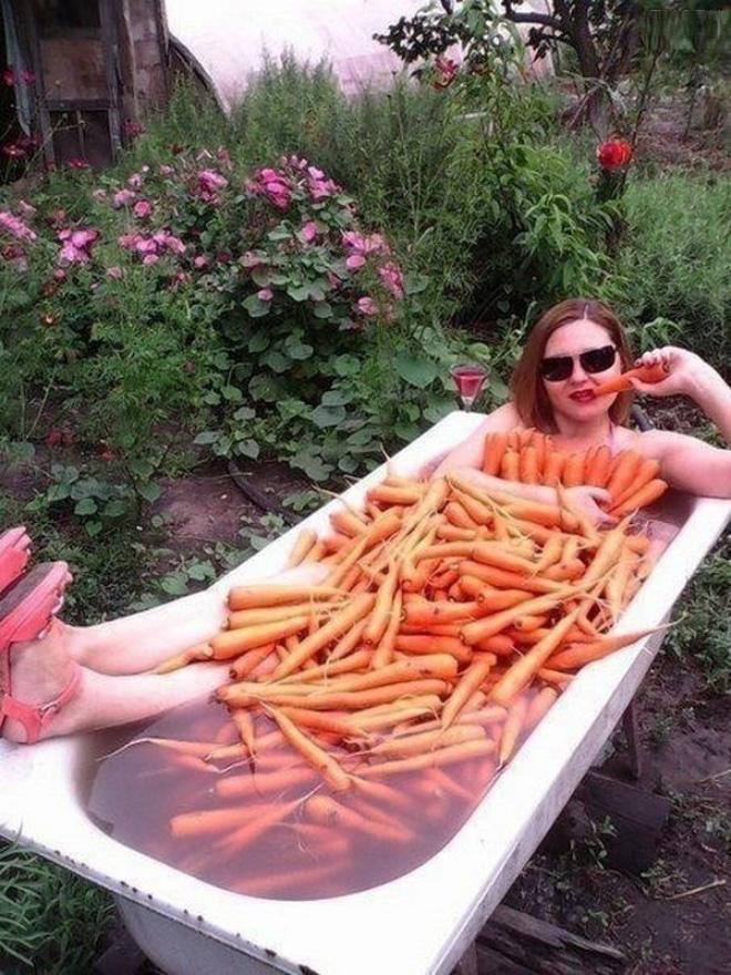 Carrot bath.