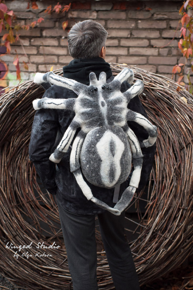 Spider backpack.