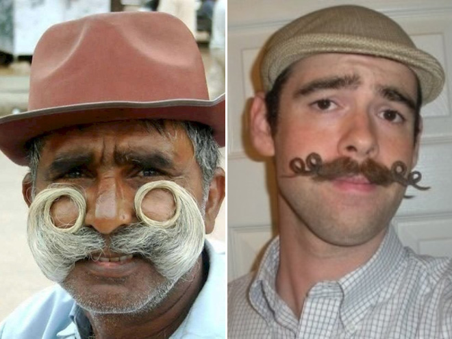 Funny mustache ideas for Movember.