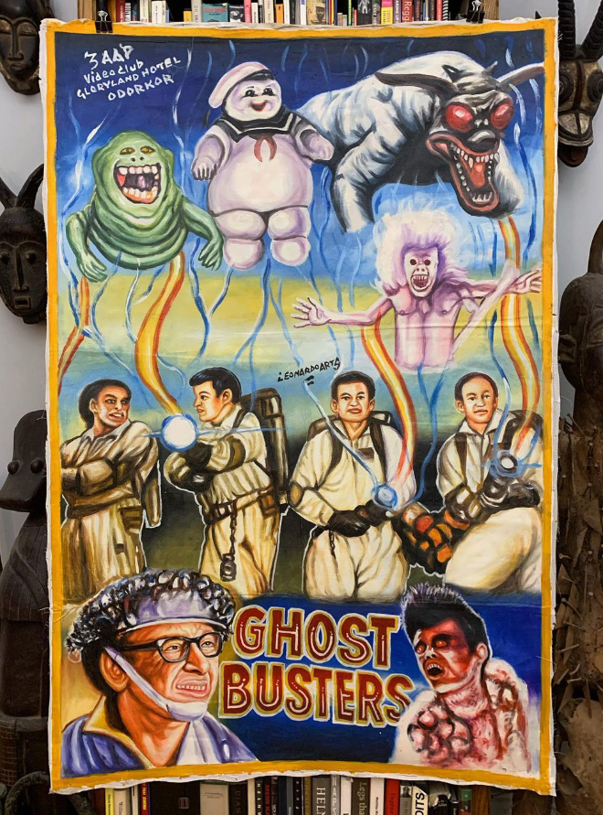 Hand drawn movie poster from Ghana.