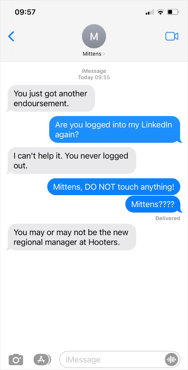 Dammit, Mittens!