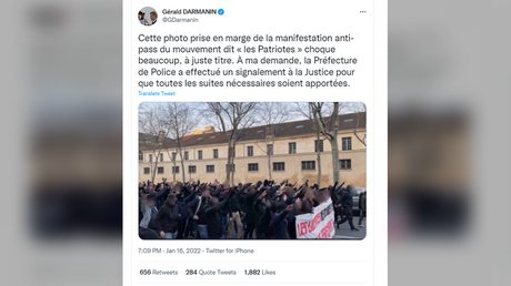 ‘Nazi salutes’ at Covid protest investigated