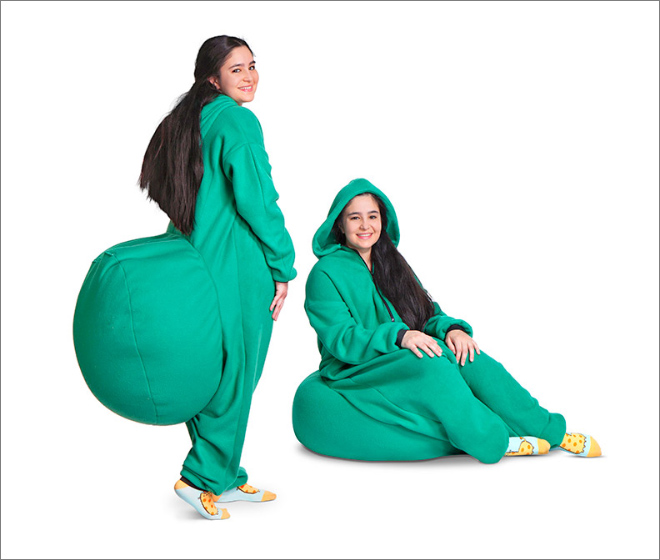 With Bean Bag Onesie Everywhere Is Your Chair!