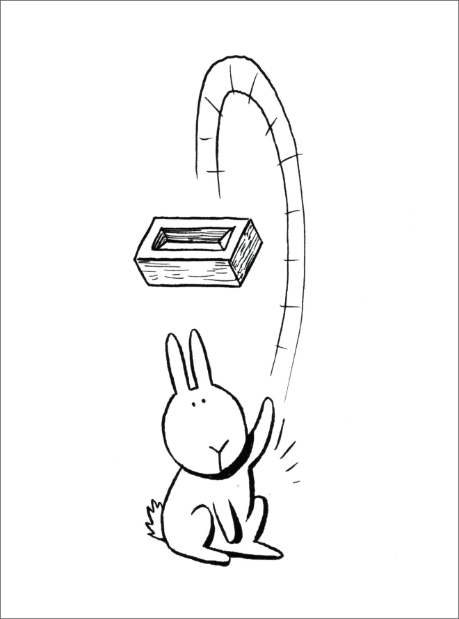 Suicidal bunny.