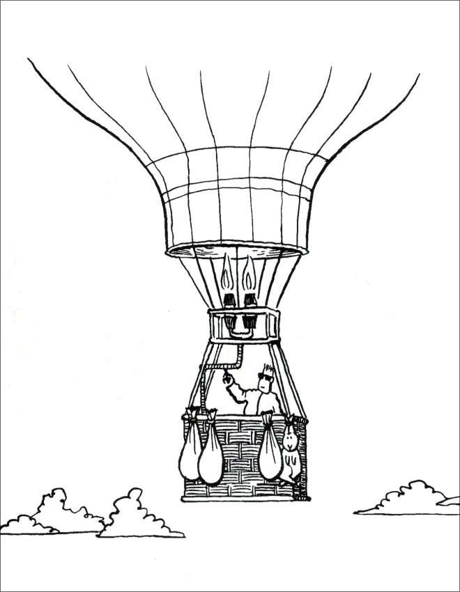 Hot air balloon suicide.