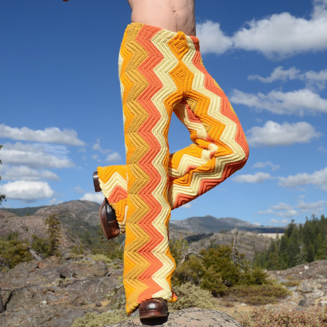 Crocheted men's pants.