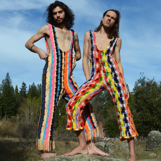 Crocheted men's pants.