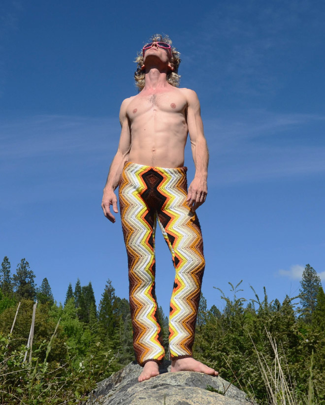 Crocheted men's pants.