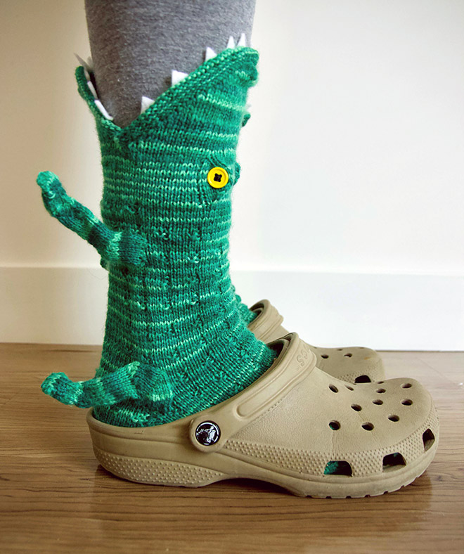 Crocodile socks.