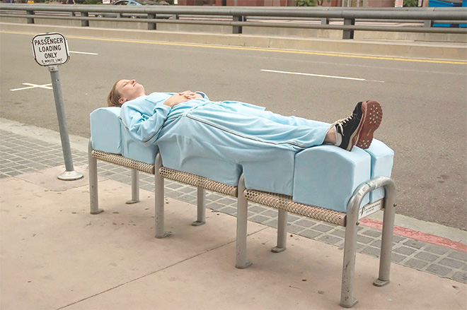 Artist Creates Wearable Workarounds For “Hostile Architecture”