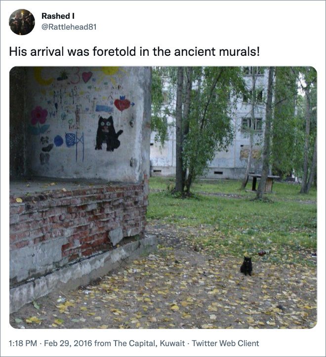 His arrival was foretold in the ancient murals!