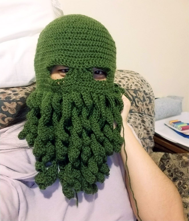 Cthulhu winter hat.