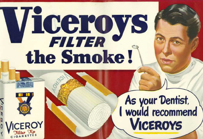 Crazy vintage tobacco ad.