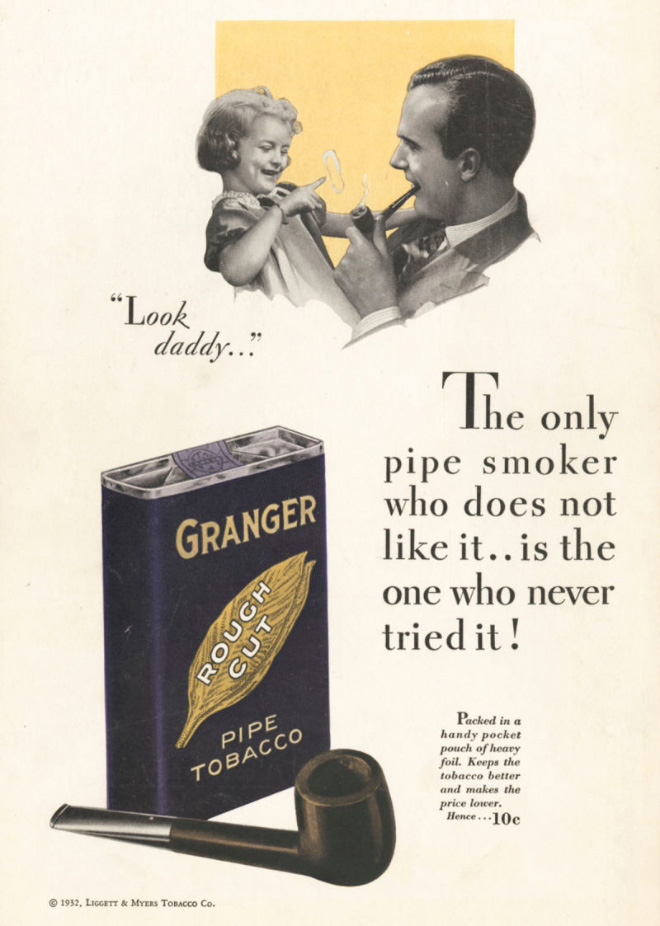 Crazy vintage tobacco ad.