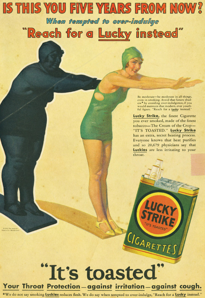 Crazy vintage tobacco ad.