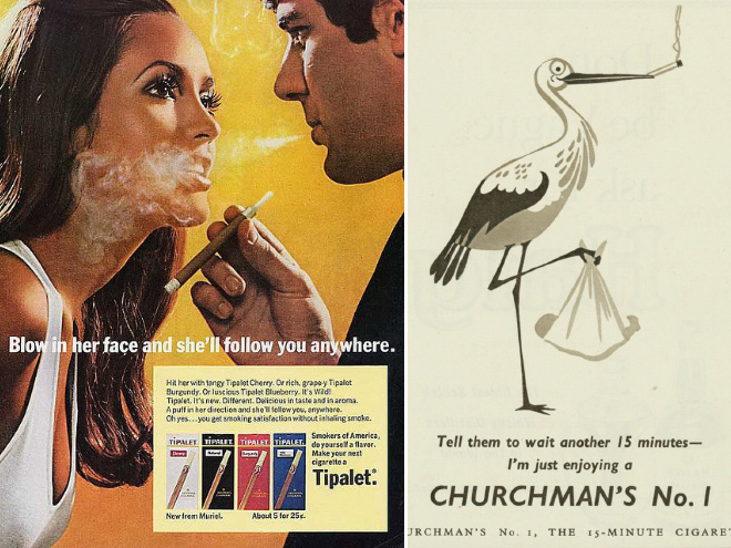 Crazy vintage tobacco ad.